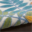 Pemberly Row 6' x 9' Ivory Multicolor Fabric Tropical Area Rug (6' x 9')