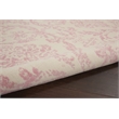 Pemberly Row 5' x 7' White and Pink Fabric Vintage Area Rug (5' x 7')