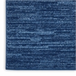 Pemberly Row Modern 12' x 15' Navy Blue Fabric Outdoor Area Rug