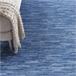 Pemberly Row Modern 12' x 15' Navy Blue Fabric Outdoor Area Rug