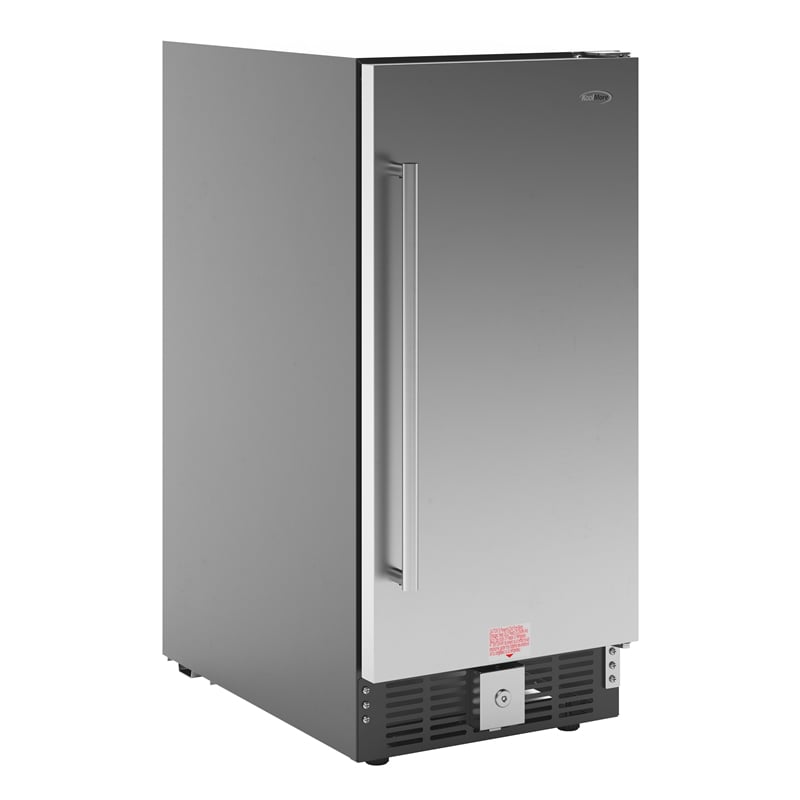 Pemberly Row Stainless Steel 3 cu. ft. Built-In Refrigerator and Beverage Cooler
