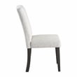 Pemberly Row Dining Chair 2-Pack in Oyster Gray Fabric with Gray Washed Legs