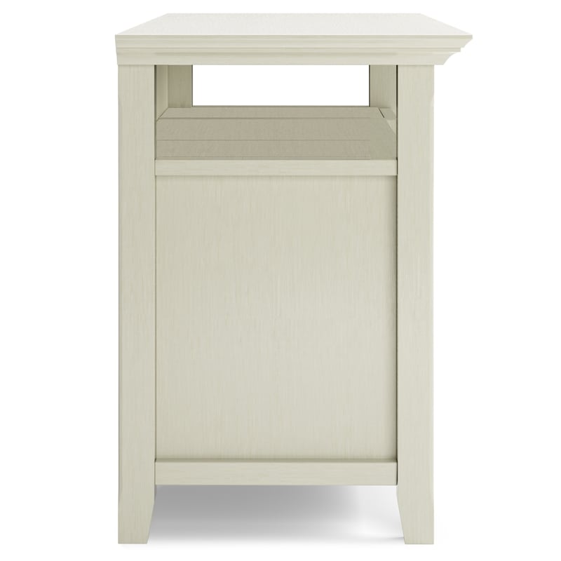 Pemberly Row Solid Wood 54 inch Wide Transitional TV Media Stand - Antique White