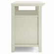 Pemberly Row Solid Wood 54 inch Wide Transitional TV Media Stand - Antique White