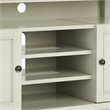 Pemberly Row Solid Wood 54 inch Wide Transitional TV Media Stand - Antique White