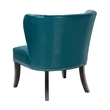 Pemberly Row Modern / Contemporary Armless Accent Chair in Blue