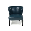 Pemberly Row Modern / Contemporary Armless Accent Chair in Blue