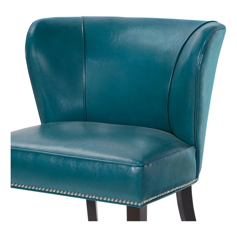 Pemberly Row Modern / Contemporary Armless Accent Chair in Blue