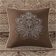 Pemberly Row 5 Piece Reversible Jacquard Bedspread Set in Brown/Gold