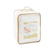 Pemberly Row Modern Cotton Blend Heated Mattress Pad in White