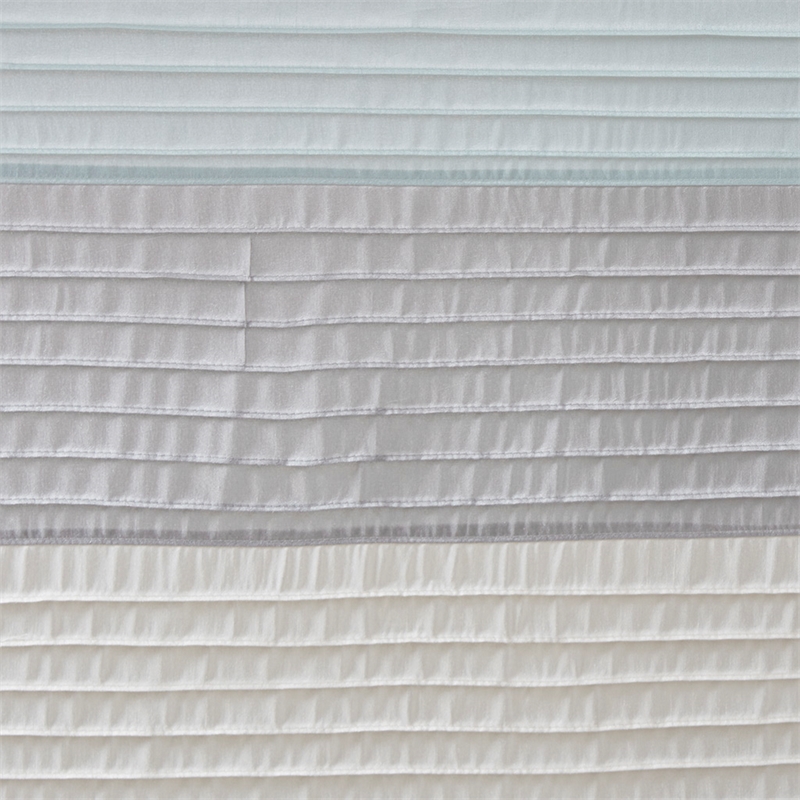 Pemberly Row Modern / Contemporary Faux Silk Shower Curtain in Aqua