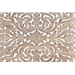 Pemberly Row Modern Carved Solid Wood King Panel Bed in Gray