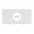 Pemberly Row Wood Coffee Table with 2 Drawers & Bottom Shelf in White