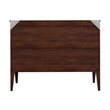 Pemberly Row Full Wood Murphy Bed Desk with Mattress & Built-in Charger - Walnut