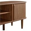 Pemberly Row Rubberwood and MDF Wood TV Stand for TVs up to 60