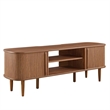 Pemberly Row Rubberwood and MDF Wood TV Stand for TVs up to 60