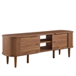 Pemberly Row Rubberwood and MDF Wood TV Stand for TVs up to 60
