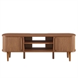 Pemberly Row Rubberwood and MDF Wood TV Stand for TVs up to 60