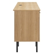 Pemberly Row Modern Particleboard and Laminate Office Desk in Oak
