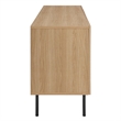 Pemberly Row Modern Particleboard and Laminate Sideboard in Oak