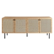Pemberly Row Modern Particleboard and Laminate Sideboard in Oak