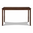 Pemberly Row 5-Piece Rectangle Wood & Fabric Counter Set in Cherry
