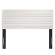 Pemberly Row Upholstered Wood King/California King Headboard in White