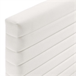 Pemberly Row Upholstered Wood King/California King Headboard in White