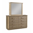 Pemberly Row Modern 4Pc Queen Bedroom Set made with Wood in Gold Finish