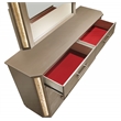 Pemberly Row Modern 4Pc Queen Bedroom Set made with Wood in Gold Finish