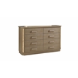 Pemberly Row Modern 4Pc Queen Bedroom Set made with Wood in Gold Finish