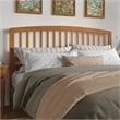 Pemberly Row Richmond King Wood Headboard in Light Toffee