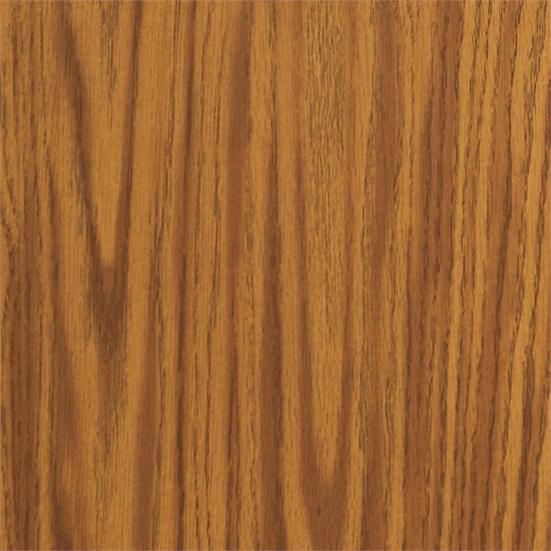 Pemberly Row 18x96 Contemporary Metal/Wood Folding Seminar Table in Medium Oak