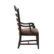 Pemberly Row Upholstered Ladder Back Arm Chair (RTA) - Set of 2