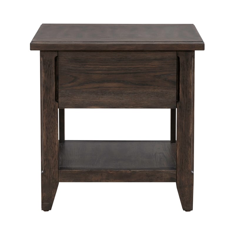 Pemberly Row Modern / Contemporary Wood Rectangular End Table
