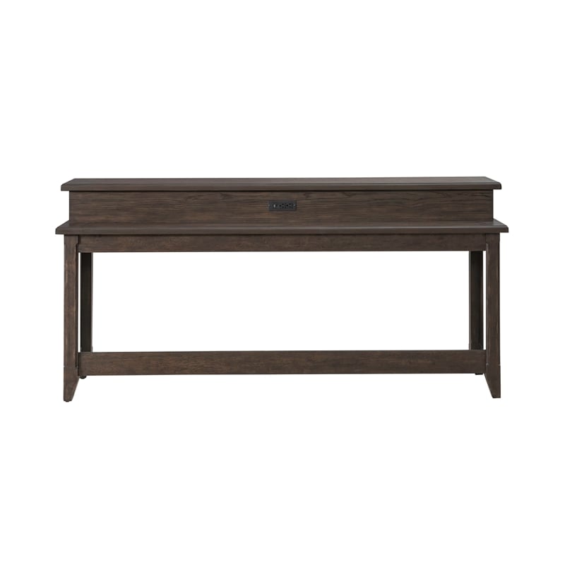 Pemberly Row Modern / Contemporary Console Bar Table in Brown