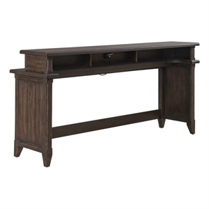 Pemberly Row Modern / Contemporary Console Bar Table in Brown
