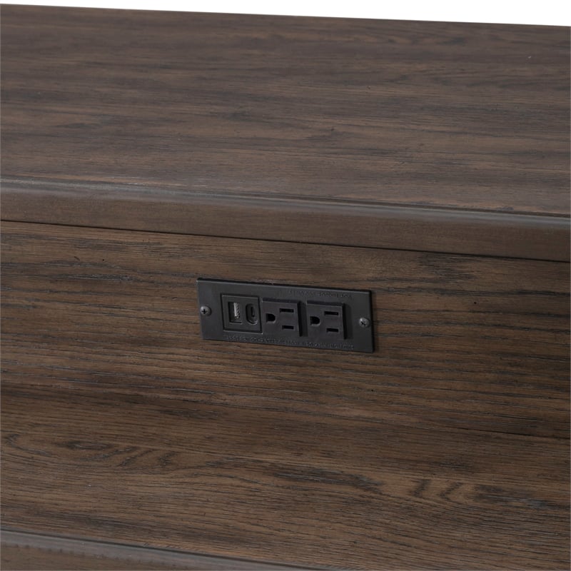 Pemberly Row Modern / Contemporary Console Bar Table in Brown