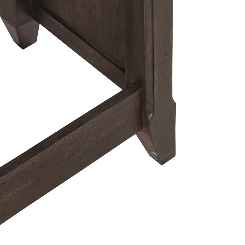 Pemberly Row Modern / Contemporary Console Bar Table in Brown