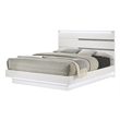 Pemberley Row Solid Wood White Bed Glitz and Glam Queen Platform Style 63.74