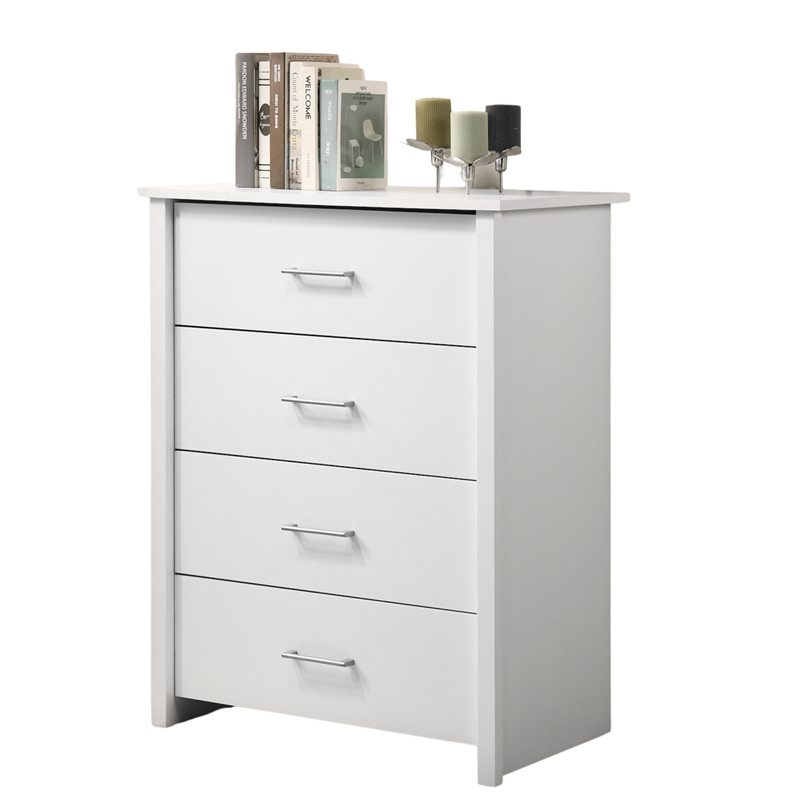 Pemberly Row 4 Drawers Chest Wood Storage Cabinet for Bedroom & Living Room