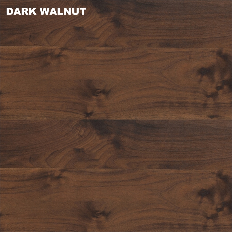 Pemberly Row Engineered Wood Contemporary Credenza File Cabinet in Dark Walnut