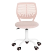Pemberly Row Modern / Contemporary Teen Fabric Task Chair - Pink