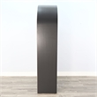 Pemberly Row Modern / Contemporary Arched Solid Wood Bookcase in Black
