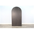 Pemberly Row Modern / Contemporary Arched Solid Wood Bookcase in Black