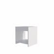 Pemberly Row Contemporary Nightstand with Open Storage White
