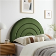 Pemberly Row Modern / Contemporary Twin Headboard in Moss Green