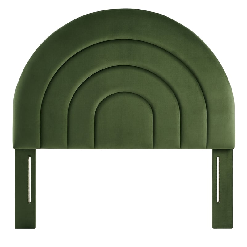 Pemberly Row Modern / Contemporary Twin Headboard in Moss Green