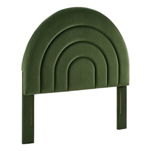 Pemberly Row Modern / Contemporary Twin Headboard in Moss Green