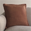 Pemberly Row Modern / Contemporary Cotton Pillow in Rust Finish